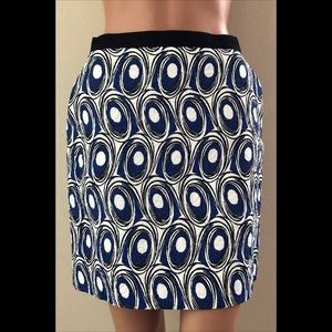 MISS WU Abstract Mini Skirt